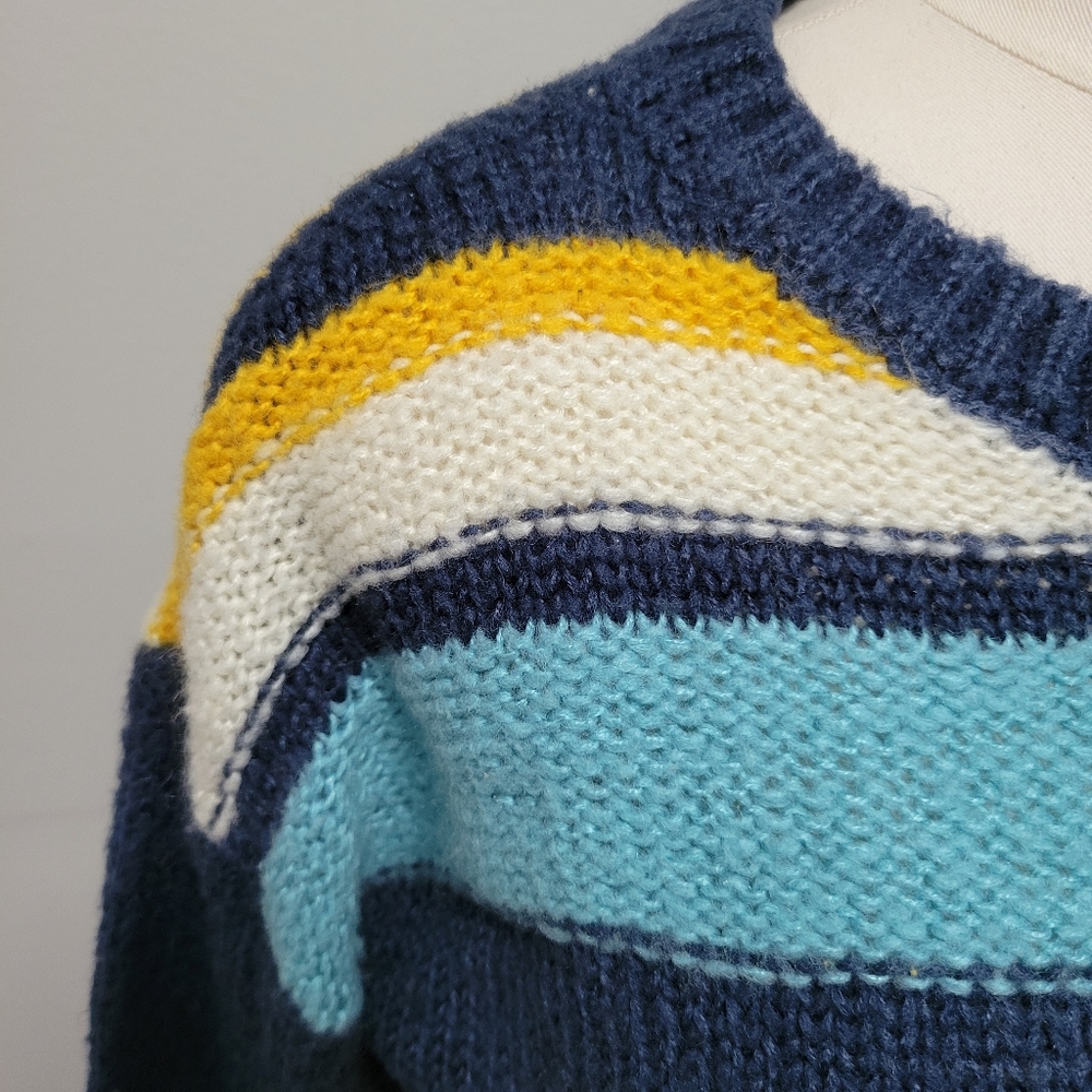 Tilly's Sky & Sparrow Multicolored Stripe Cropped… - image 2